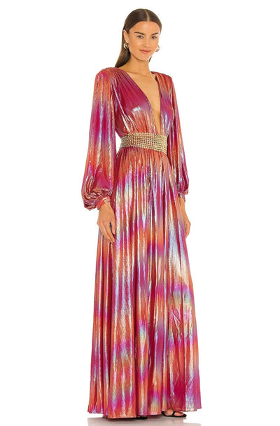 Bronx and Banco Zoe Rose Gown Multicolor