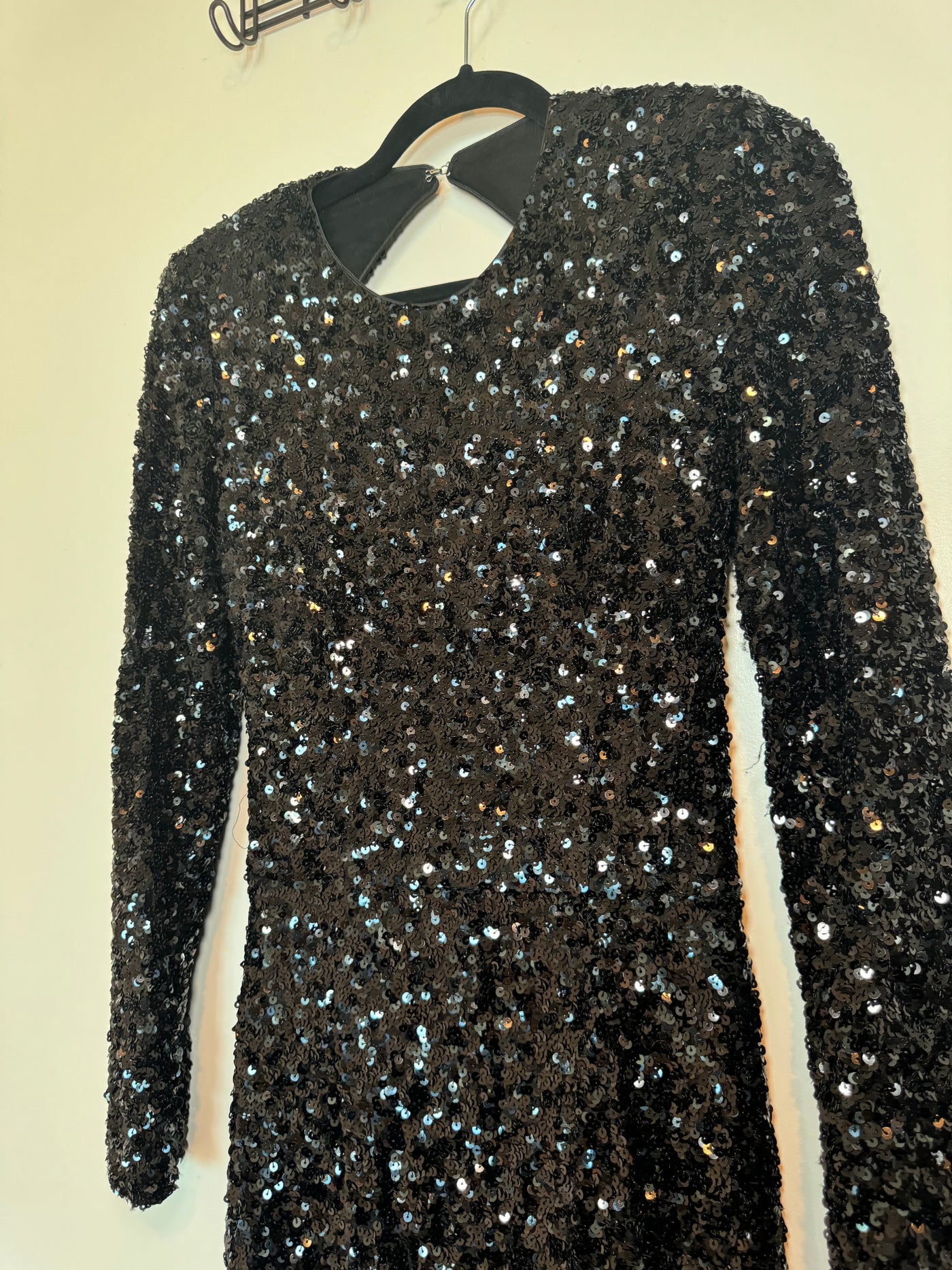 FINAL SALE* Bronx and Banco  - Elizabeth Gown - Black Sequin