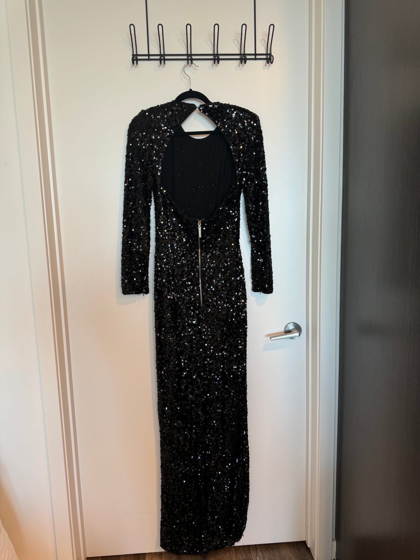 FINAL SALE* Bronx and Banco  - Elizabeth Gown - Black Sequin