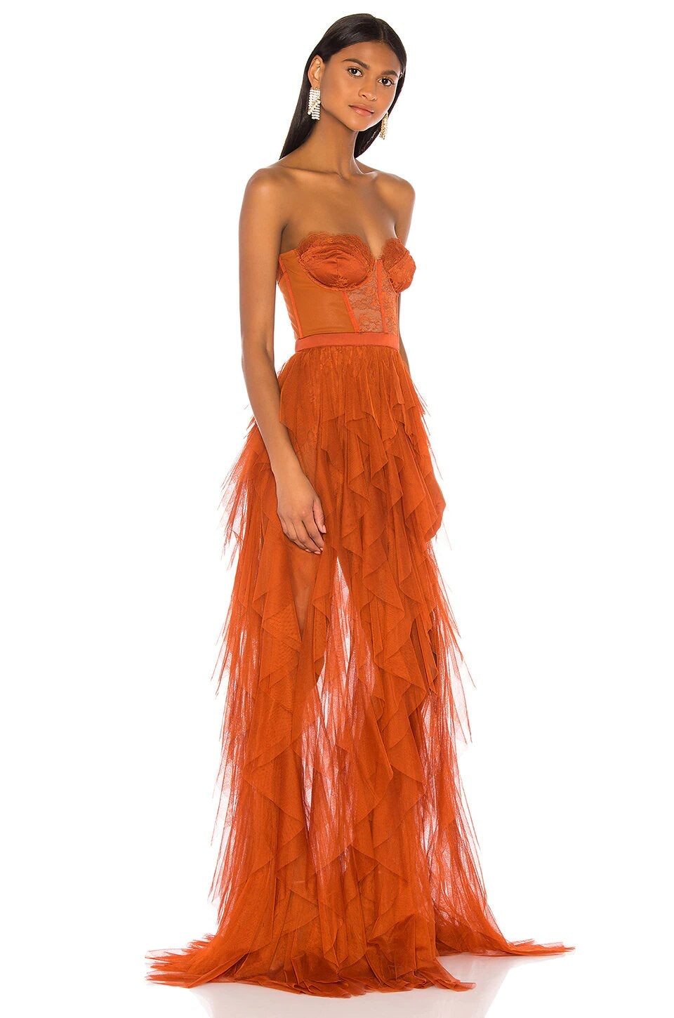 FINAL SALE* For Love and Lemons - Bustier Gown - Rust