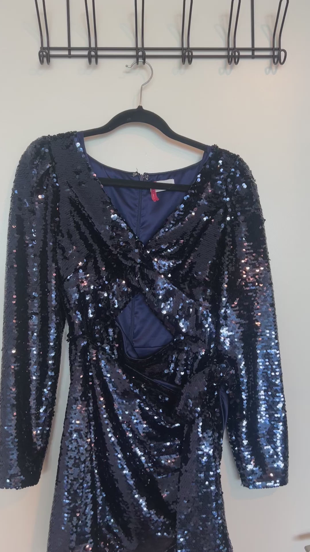 FINAL SALE* Lovers & Friends - Lacey Sequin Mini Dress - Navy Blue