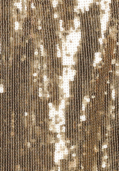 FINAL SALE* Bronx and Banco - Cherie Sequin Fringe-hem Maxi Dress - Gold